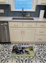 Load image into Gallery viewer, Border Collie Puppies with Momma Machine Washable Memory Foam Mat BDBA0257RUG