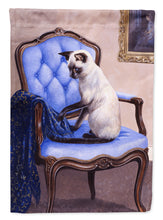Load image into Gallery viewer, On The Chair Siamese cat Flag Canvas House Size BDBA0273CHF