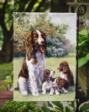 Load image into Gallery viewer, Springer Spaniels by Daphne Baxter Garden Flag – Decorative Outdoor Yard Flag BDBA0288GF