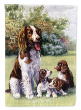 Load image into Gallery viewer, Springer Spaniels by Daphne Baxter Garden Flag – Decorative Outdoor Yard Flag BDBA0288GF