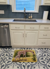 Load image into Gallery viewer, Giraffes by Daphne Baxter Machine Washable Memory Foam Mat BDBA0309RUG