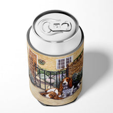 Load image into Gallery viewer, Basset Hound at the gate Can or Bottle Hugger BDBA0312CC