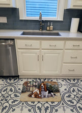 Load image into Gallery viewer, Basset Hound at the gate Machine Washable Memory Foam Mat BDBA0312RUG