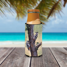 Load image into Gallery viewer, Woodpeckers by Daphne Baxter Slim Can Hugger – Fun &amp; Functional Drink Coolers BDBA0335MUK