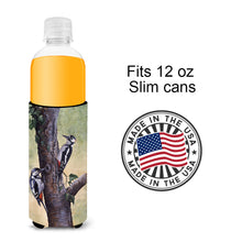 Load image into Gallery viewer, Woodpeckers by Daphne Baxter Slim Can Hugger – Fun &amp; Functional Drink Coolers BDBA0335MUK