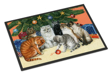 Load image into Gallery viewer, Cats under the Christmas Tree Doormat - 24x36 Decorative Floor Mat – Indoor/Outdoor Rug with Artistic Flair BDBA0345JMAT