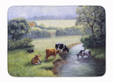 Load image into Gallery viewer, Cows Drinking at the Creek Bank Machine Washable Memory Foam Mat BDBA0350RUG