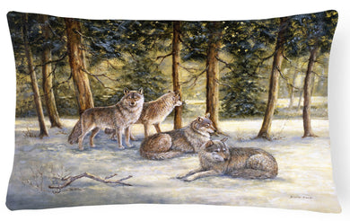 Wolves by Daphne Baxter Fabric Decorative Pillow BDBA0371PW1216