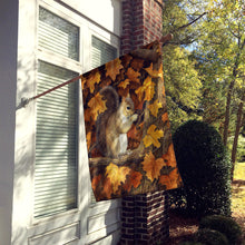 Load image into Gallery viewer, Autumn Grey Squirrel by Daphne Baxter Flag Canvas House Size BDBA0388CHF