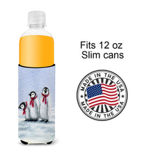 Load image into Gallery viewer, Penguins by Daphne Baxter Slim Can Hugger – Fun &amp; Functional Drink Coolers BDBA0419MUK