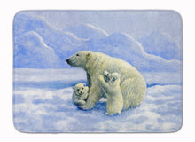 Load image into Gallery viewer, Polar Bears by Daphne Baxter Machine Washable Memory Foam Mat BDBA0428RUG