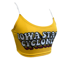 Load image into Gallery viewer, Iowa State Yellow Retro Spaghetti Tank