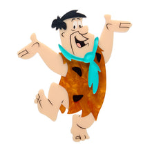 Load image into Gallery viewer, Fred Flintstone Brooch by Erstwilder