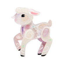 Load image into Gallery viewer, Lottie the Lamb Brooch by Erstwilder x Pete Cromer