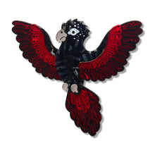Load image into Gallery viewer, Kurri Kurri Marrpu (Red-Tailed Black Cockatoo) Brooch by Erstwilder