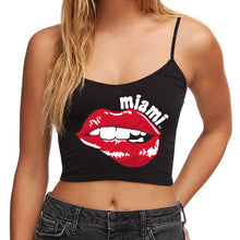 Load image into Gallery viewer, Miami University Lips Spaghetti Tank