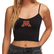 Load image into Gallery viewer, Minnesota Black Spaghetti Tank
