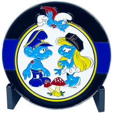 Load image into Gallery viewer, DL4-13 Blue Lives Matter Thin Blue Line Challenge Coin Police LEO 1st Responder Super Hero