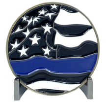 Load image into Gallery viewer, AA-020 King Neptune Marine Patrol Thin Blue Line Police CBP Air and Marine Coast Guard Challenge Coin
