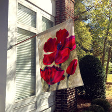 Load image into Gallery viewer, Red Tulip by Maureen Bonfield Flag Canvas House Size BMBO0734CHF