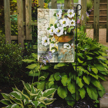 Load image into Gallery viewer, Dog Rose by Maureen Bonfield Garden Flag – Decorative Outdoor Yard Flag BMBO0773GF