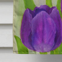 Load image into Gallery viewer, Purple Tulips by Maureen Bonfield Flag Canvas House Size BMBO1033CHF
