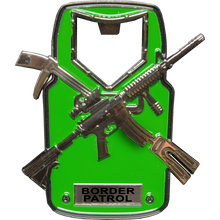 Load image into Gallery viewer, GL9-007 CBP Shield Honor First Challenge Coin Bottle Opener BPA Border Patrol Agent
