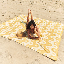 Load image into Gallery viewer, Botanical Waves Oversized Beach Blanket