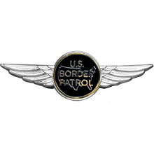Load image into Gallery viewer, Full size Border Patrol Agent Pilot Aviation Operations Crew Wings pin drone helicopter airplane aircraft