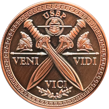 Load image into Gallery viewer, BL13-017 Border Patrol Agent Honor First Challenge Coin Veni Vidi Vici