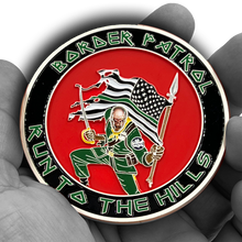 Load image into Gallery viewer, EL9-003A CBP Border Patrol Agent Honor First Zombie Challenge Coin BORTAC thin green line