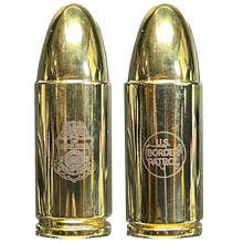 Load image into Gallery viewer, BL14-008 Border Patrol Agent CBP BPA 24 KT Gold plated inert replica 2A challenge coin round