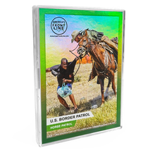 Load image into Gallery viewer, BL6-011 Border Patrol Horse Patrol Trading Card for Challenge Coin Collectors