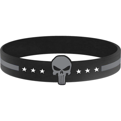 Thin Gray Line Silicon Bracelet (grey) Correctional Officer Corrections Jail Prison