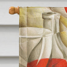 Load image into Gallery viewer, Red Wine Bottles and Glasses Flag Canvas House Size BTBU0174CHF