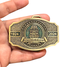 Load image into Gallery viewer, BL3-023 Border Patrol Agent 100th Anniversary Centennial Belt Buckle BPA Border Patrol Agent