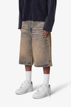 Load image into Gallery viewer, Baggy Dust Stone Denim Shorts - Vintage Blue