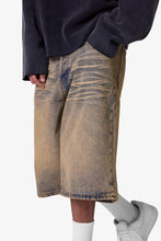 Load image into Gallery viewer, Baggy Dust Stone Denim Shorts - Vintage Blue