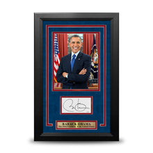 Load image into Gallery viewer, Barack Obama 44th President of the United States Autographed Framed Cut Signature Photo Collage
