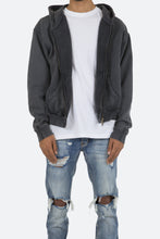 Load image into Gallery viewer, Basic Zip Up Hoodie - Vintage Black