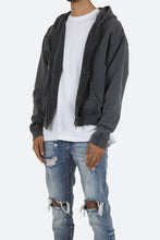 Load image into Gallery viewer, Basic Zip Up Hoodie - Vintage Black