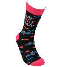 Load image into Gallery viewer, Bat Crazy Socks | Women&#39;s Colorful  Halloween-Themed Self-Expression Socks
