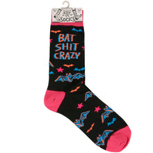 Load image into Gallery viewer, Bat Crazy Socks | Women&#39;s Colorful  Halloween-Themed Self-Expression Socks