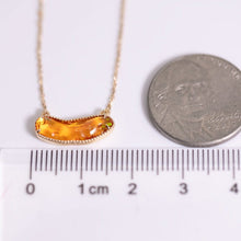 Load image into Gallery viewer, Beautiful Mexican Fire Opal Necklace 18K Yellow Gold