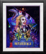 Load image into Gallery viewer, Michael Keaton Framed Autographed 16x20 Photo Collage "Beetlejuice"