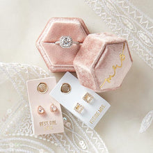 Load image into Gallery viewer, Best Day Ever Stud Love Wedding Earrings | Teardrop Bridal Jewelry