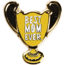 Load image into Gallery viewer, Best Mom Ever Trophy Enamel Pin and Card