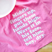 Load image into Gallery viewer, Beyoncé-Inspired Boy Dry Tea Kitchen Towel | Cotton Flour Sack Dish Cloth | 21&quot; x 28&quot;