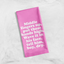Load image into Gallery viewer, Beyoncé-Inspired Boy Dry Tea Kitchen Towel | Cotton Flour Sack Dish Cloth | 21&quot; x 28&quot;