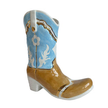 Load image into Gallery viewer, Two Tone Cowboy Boot Vase